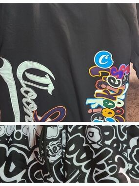 Cookies SF Streetwear Set Infamous Black Jersey & Stack It Up Graffiti Swim Suit